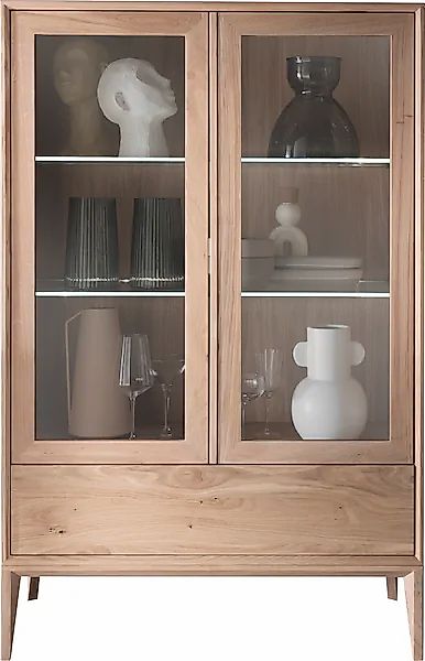 Home affaire Vitrine "Koda", inklusive Beleuchtung, verstellbare Glasböden günstig online kaufen