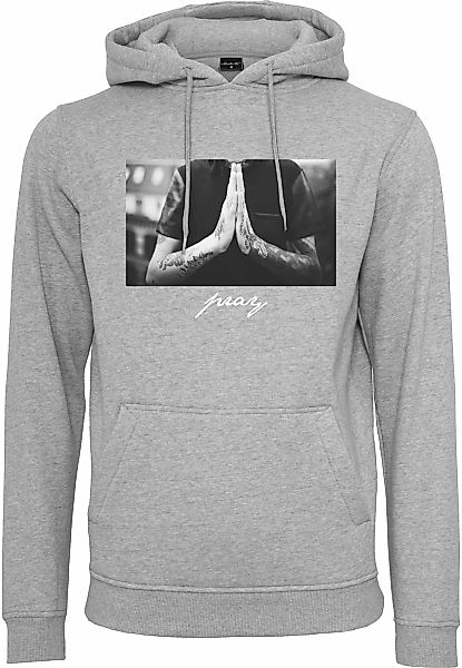 MisterTee Rundhalspullover "MisterTee Herren Pray Hoody" 1 Stk. günstig online kaufen