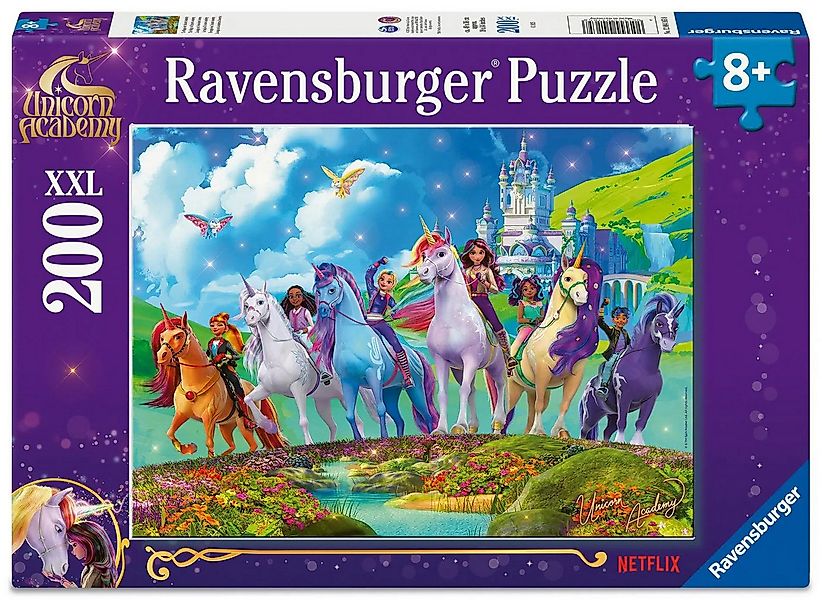 Ravensburger Puzzle 200 XXL Teile - Unicorn Academy - Die Magie der Unicorn günstig online kaufen