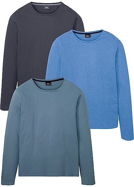 bonprix Langarmshirt (Packung, 3-tlg., 3) Langarmshirt (3er Pack) günstig online kaufen