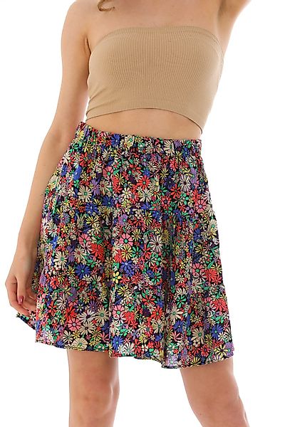 Bongual Strandrock Sommerrock Stufenrock mit Blümchen günstig online kaufen