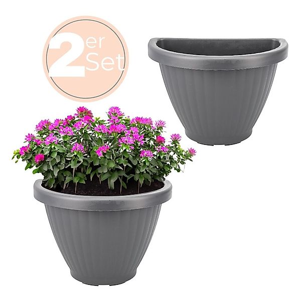 GarPet Blumentopf 2x Blumentopf Wand Blumen günstig online kaufen