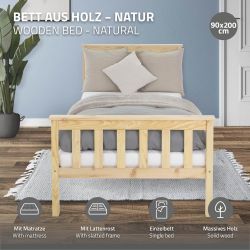 ML-DESIGN Bettgestell Holz Tagesbett, Jugend Einzelbett günstig online kaufen