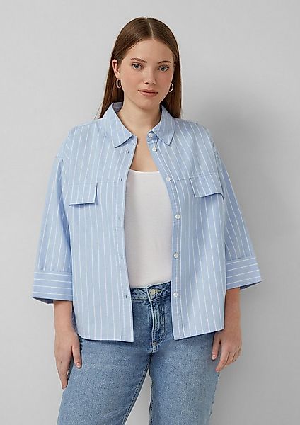 QS Kurzarmbluse Bluse Streifenbluse günstig online kaufen