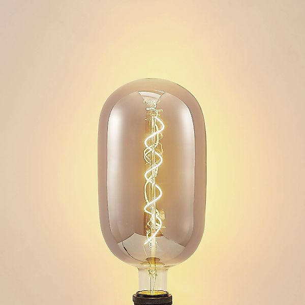 Lucande LED-Lampe E27 T140 4W 1.800K dimmbar smoke günstig online kaufen