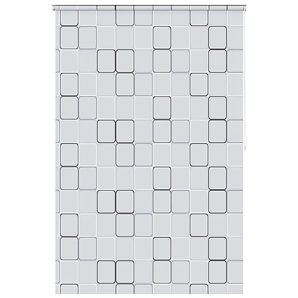 vidaXL Duschrollo 140x240 cm Quadratmuster 142850 günstig online kaufen