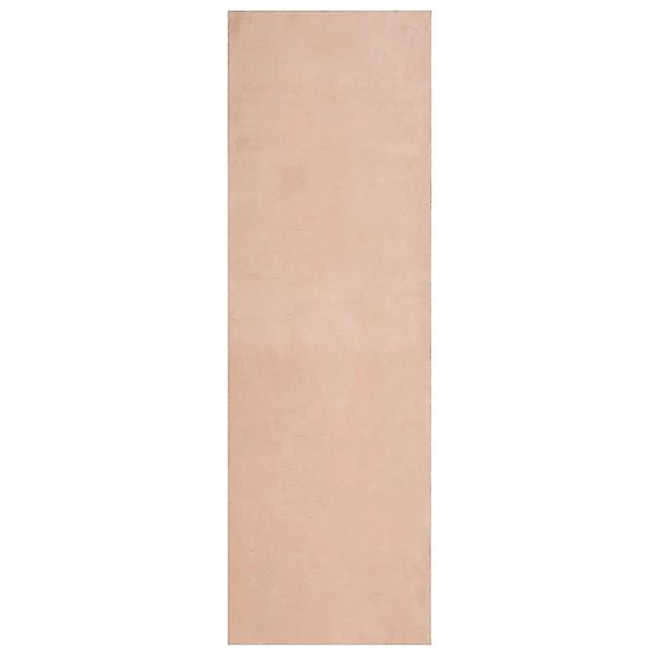 vidaXL Teppich Huarte Kurzflor Weich Und Waschbar Blassrosa 80x250 Cm 19313 günstig online kaufen