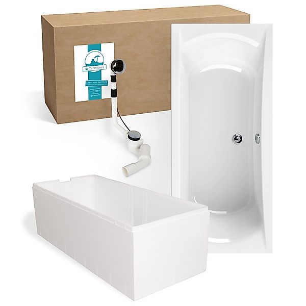 Calmwaters Badewanne Modern Curved, Duowanne, 180 günstig online kaufen