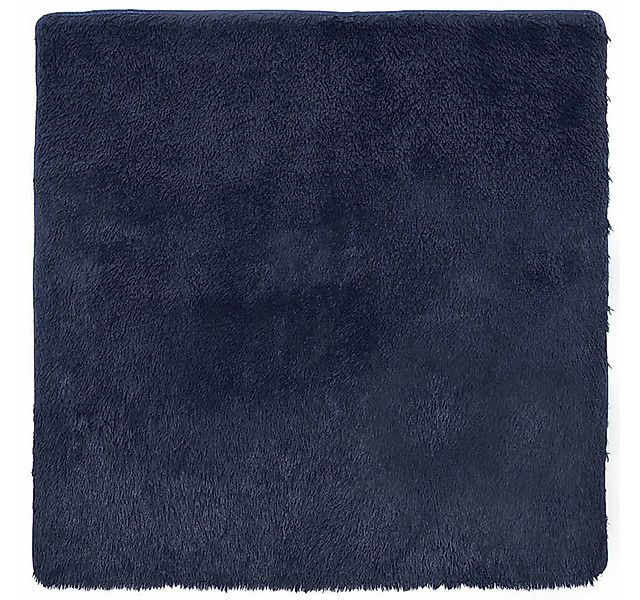 vidaXL Teppich Teppich Shaggy Hochflor NAVARRA Marineblau 120x120 cm Polyes günstig online kaufen