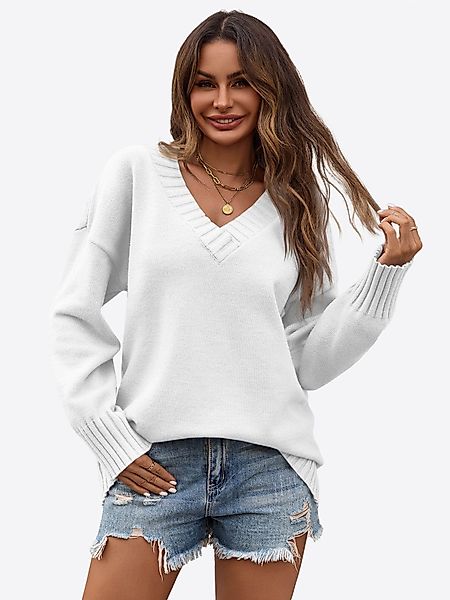 Imily Bela Sweater Damen Lockerer Pullover günstig online kaufen