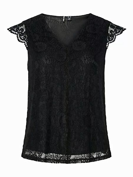 pieces Spitzentop PCOLLINE SL LACE V-NECK TOP WVN NOOS günstig online kaufen