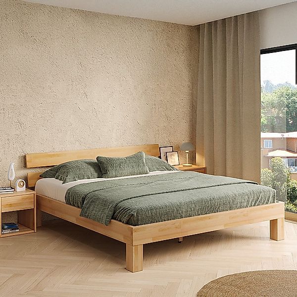 skølm. Massivholzbett Floki aus Buche, Holzbett, günstig online kaufen