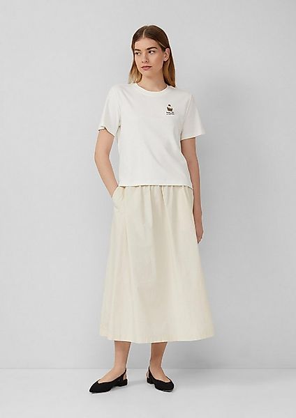 s.Oliver Midirock Rock Ausgestellter Rock aus Popeline im Relaxed Fit günstig online kaufen