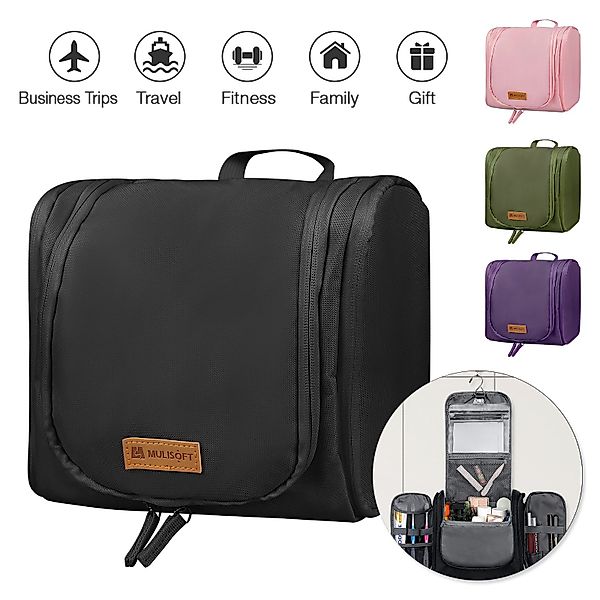 MULISOFT Kulturbeutel Tragbare Kosmetiktasche Reise Kulturtasche günstig online kaufen
