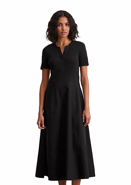 Marc OPolo Maxikleid, geripptes Oberteil, Reißverschluss an der Seite, naht günstig online kaufen