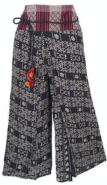 Guru-Shop Relaxhose Palazzohose, offene Boho Sommerhose, günstig online kaufen