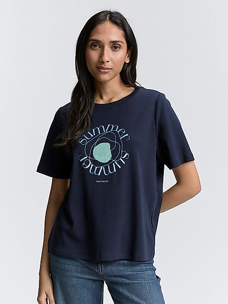TOM TAILOR T-Shirt T-Shirt aus Baumwolle günstig online kaufen