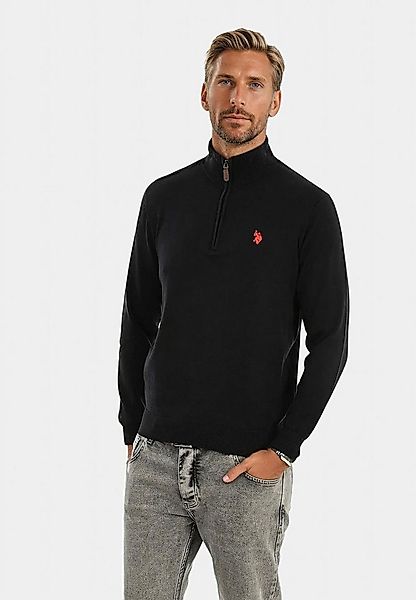 U.S. Polo Assn. Stehkragenpullover USKnooxx – Herren Half-Zip Strickpullove günstig online kaufen