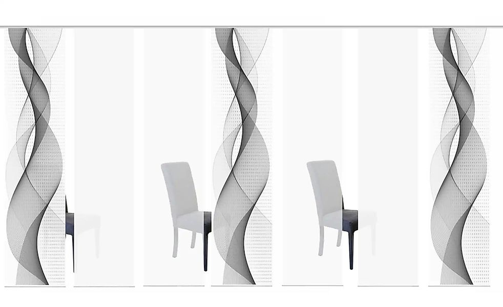 HOME WOHNIDEEN Schiebegardine "OPALIA 7ER SET" Paneelwagen 7 Stk. tlg. HxB: günstig online kaufen