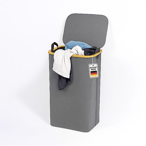 Roxlin Wäschekorb Wäschekorb 100L mit Deckel günstig online kaufen