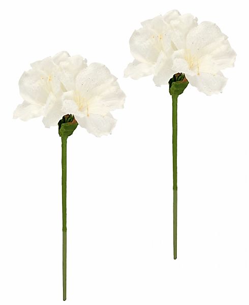 I.GE.A. Kunstblume "Amaryllis 2er Set", 60cm Blumen Zweig Dekozweig Weihnac günstig online kaufen