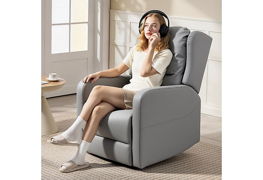 HOMCOM Massagesessel mit Fußstütze, Seitentasche (Elektrisch Relaxsessel, 1 günstig online kaufen