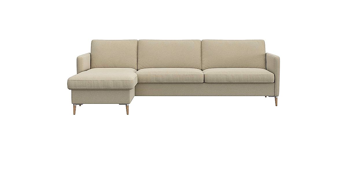FLEXLUX Ecksofa »Fiore, super Sitzkomfort durch Kaltschaum im Sitz, L-Form« günstig online kaufen