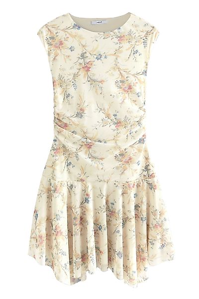Next Minikleid Asymmetrisches Minikleid mit Mesh günstig online kaufen