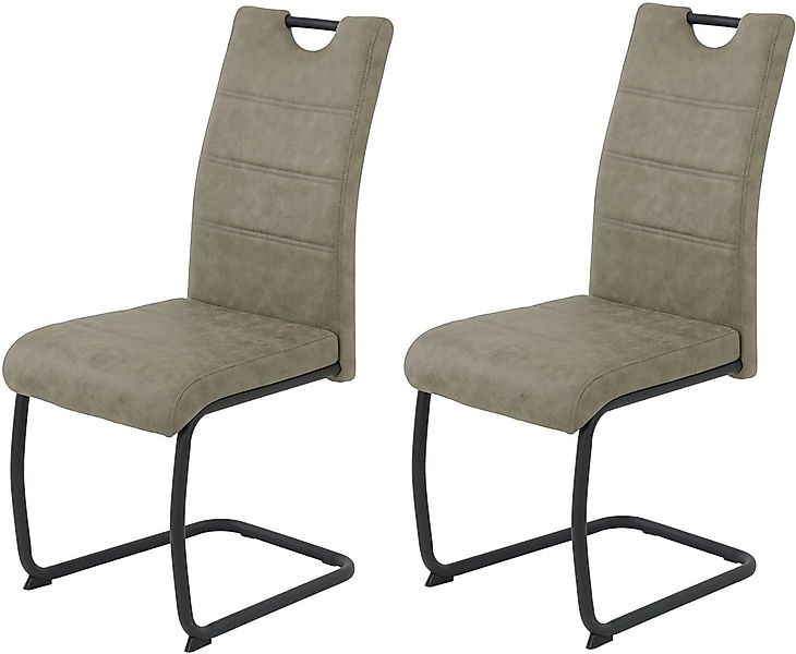 HELA Freischwinger DUNJA (Set, 2 St), Schwingstuhl, Vintage Optik, mit Grif günstig online kaufen