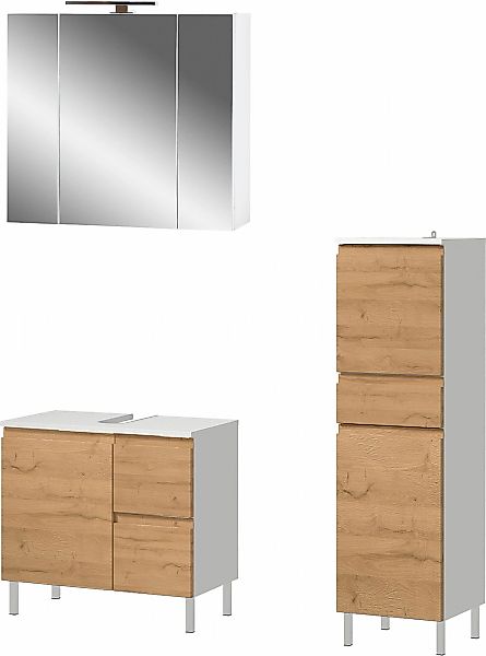 GERMANIA Badmöbel-Set "Torrance" 3 Stk. tlg. Waschbecken-Unterschrank, Spie günstig online kaufen