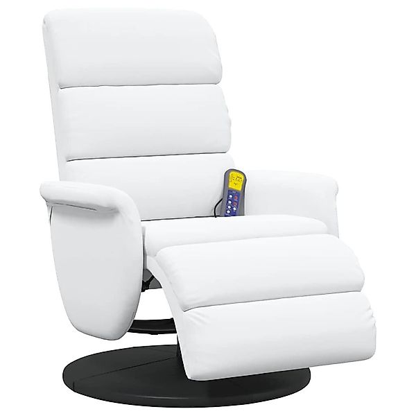 vidaXL Sessel Massage Relaxsessel Weiß 71 günstig online kaufen