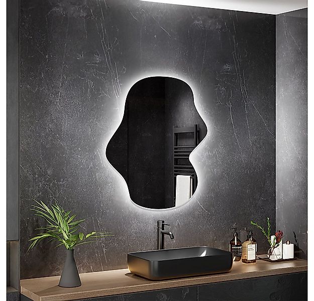 HOME DELUXE LED-Lichtspiegel asymmetrisch LACE, Rahmenloser Wandspiegel, Ba günstig online kaufen