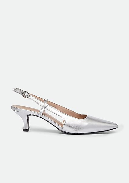Comma Sling-Pumps aus Glattleder Pumps günstig online kaufen