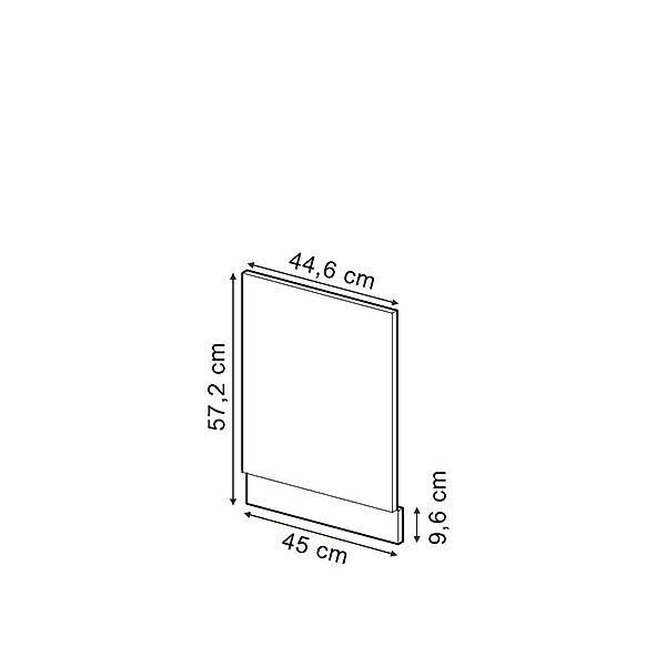 Vicco Frontblende R-Line, Beton/Goldkraft Eiche, 45 günstig online kaufen