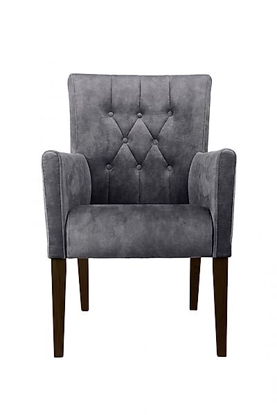 Home affaire Armlehnstuhl "Cortega Esszimmerstuhl mit Knopfheftung" () 1 St günstig online kaufen