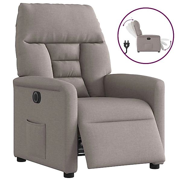 vidaXL Relaxsessel Elektrisch Taupe Stoff 3303019 günstig online kaufen