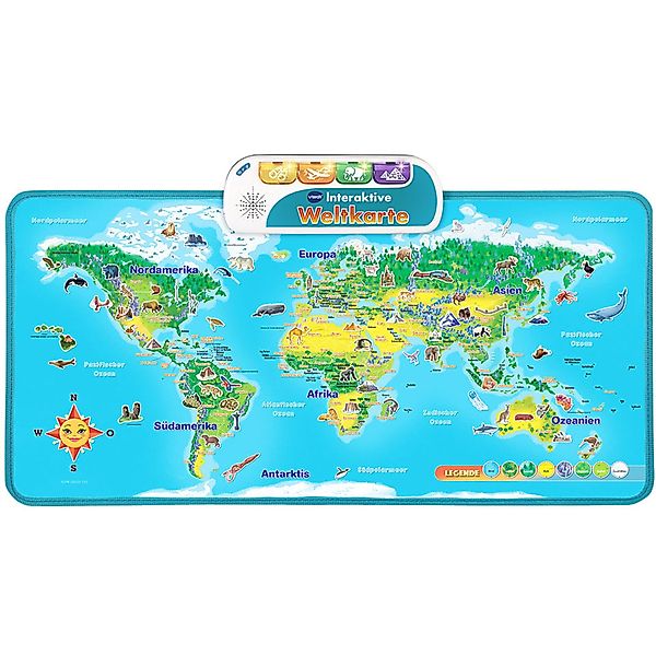 Vtech® Lernspielzeug VTech Interaktive Weltkarte, Lernspaß günstig online kaufen