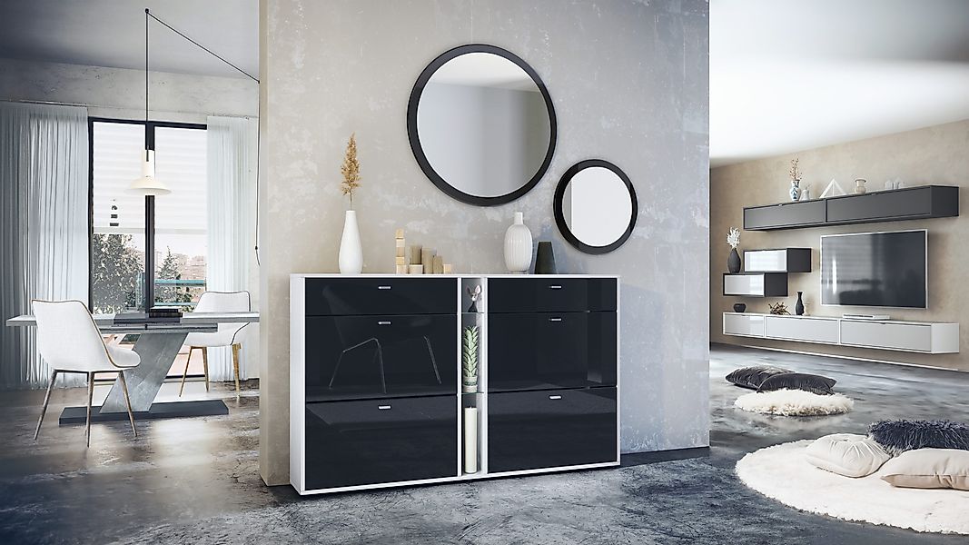 Vladon Garderoben-Set Florence, (Garderoben-Set, mit Schuhschrank günstig online kaufen