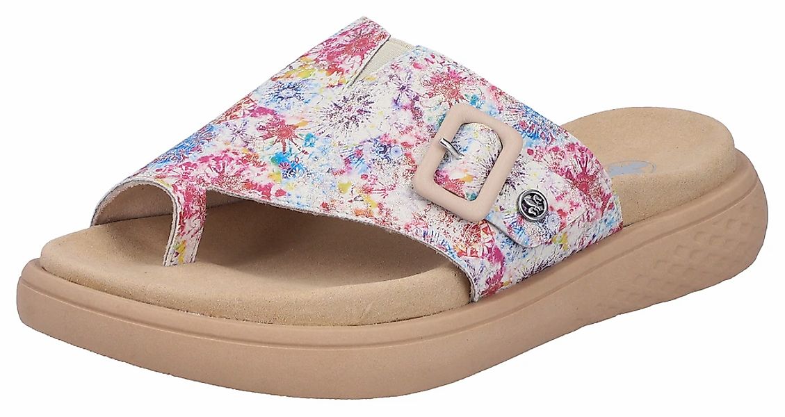 Rieker Zehentrenner Pantolette, Sommerschuh, Hausschuh zum Schlupfen günstig online kaufen