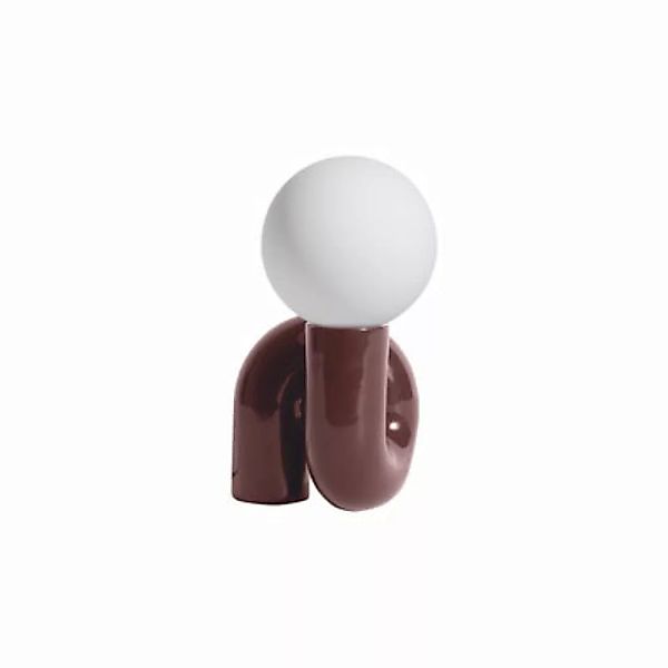 Tischleuchte Neotenic LED Petite keramik rot braun / Klein - Keramik / L 18 günstig online kaufen