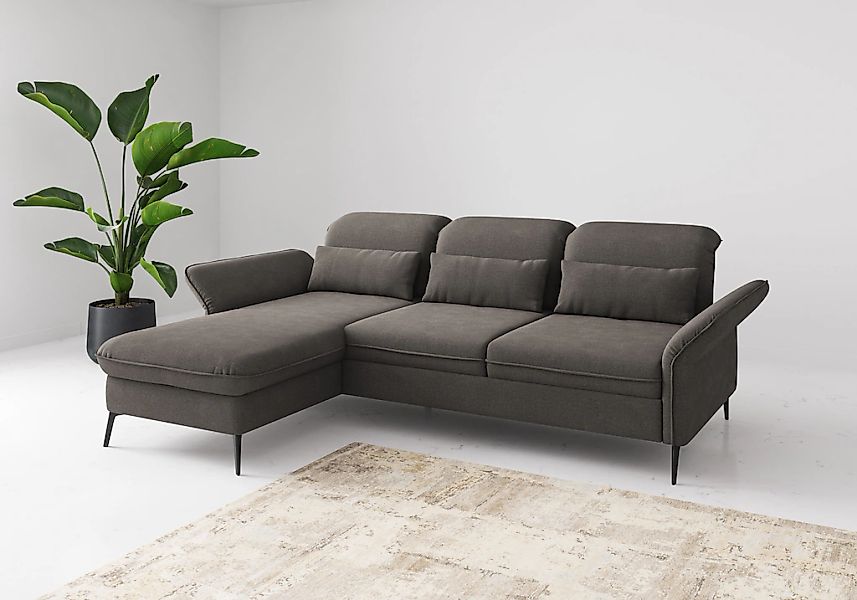 sit&more Ecksofa "Emely", mit Sitztiefenverstellung optional mit Bettfunkti günstig online kaufen
