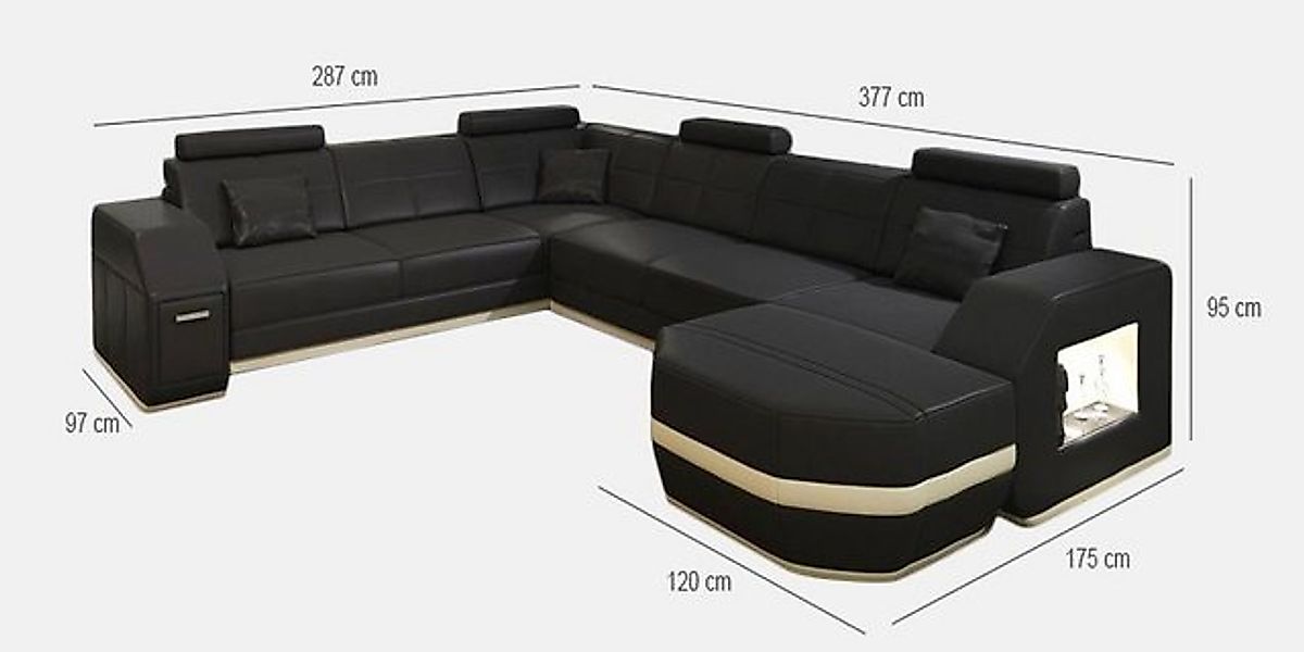 JVmoebel Ecksofa Design Sofa Couch Polster Wohnlandschaft Ecksofa Eckcouch günstig online kaufen
