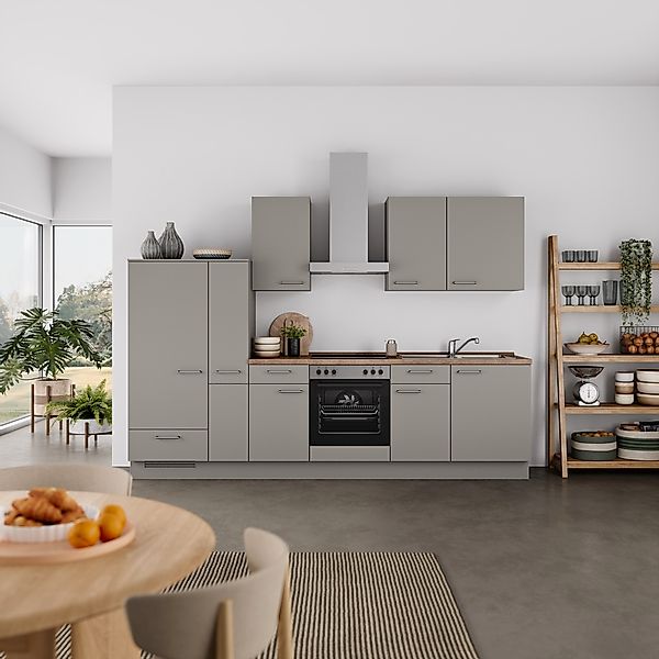 nobilia® Küchenzeile »"Laser I", Ausrichtung wählbar, Breite 300 cm« vormon günstig online kaufen