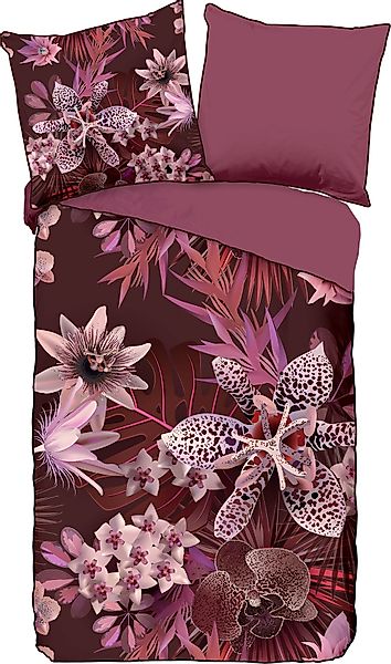 Descanso Wendebettwäsche "Farze" 3 tlg. Baumwolle, Mako Satin, 135x200, Bie günstig online kaufen