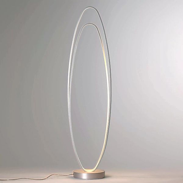 Bopp Flair - ellipsenförmige LED-Stehleuchte, alu günstig online kaufen