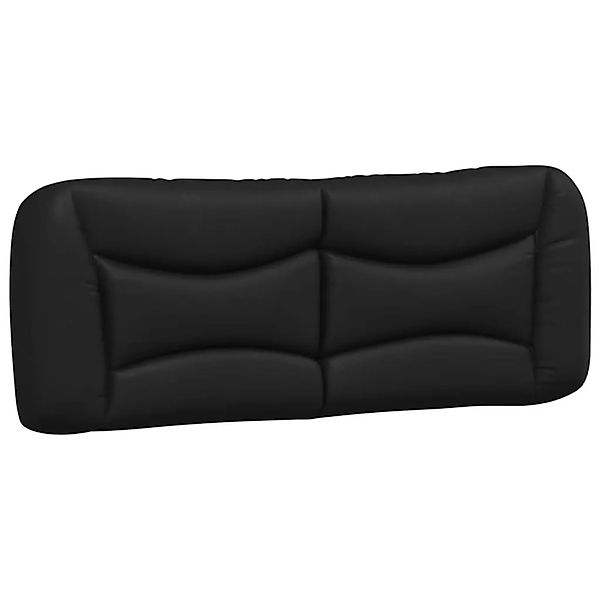 vidaXL Kopfteil-Kissen Hvar Schwarz 120 cm Kunstleder 374568 günstig online kaufen