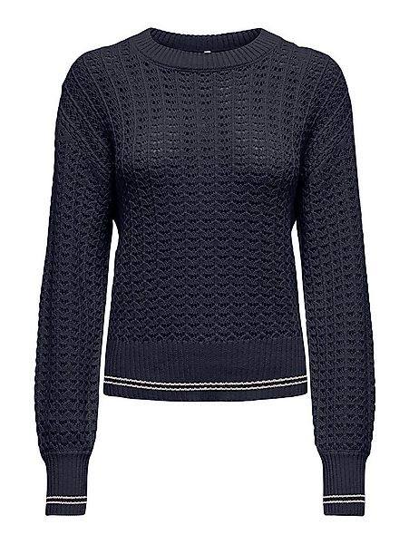 ONLY Strickpullover ONLASA LS DETAIL O-NECK CC KNT günstig online kaufen
