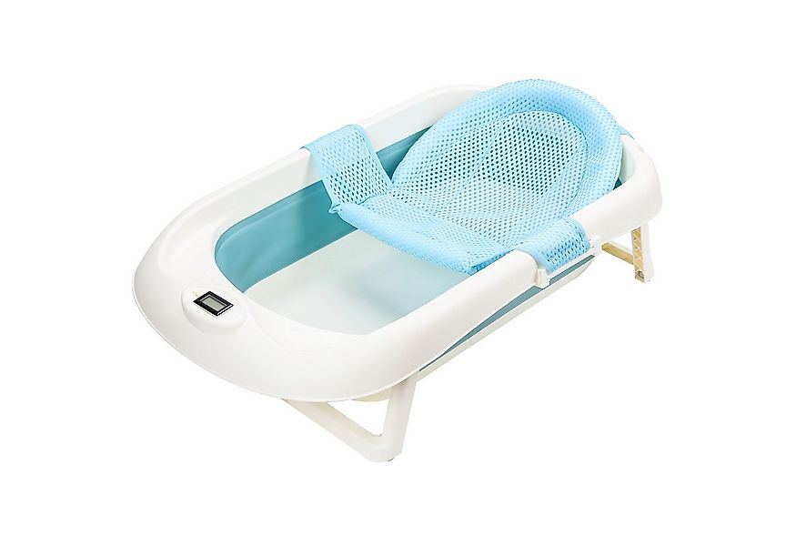 Clanmacy Babybadewanne Baby Badewanne Faltbare Babywanne mit kissen Ergonom günstig online kaufen