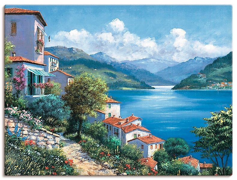Artland Wandbild "Urlaubsaussicht", Gewässer, (1 St.), als Leinwandbild, Po günstig online kaufen