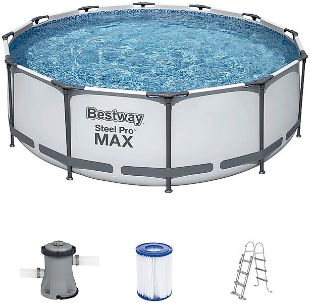 Bestway Framepool "Steel Pro MAX™ Frame", (Set), ØxH: 366x100 cm günstig online kaufen